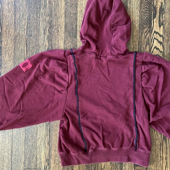 FP Movement burgundy hoodie - Picture 3 of 4